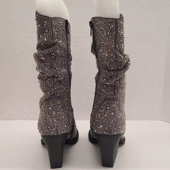 NEW Very G Women's Grey Sparkle Kady Slouch Size 6 - Picture 6 of 11